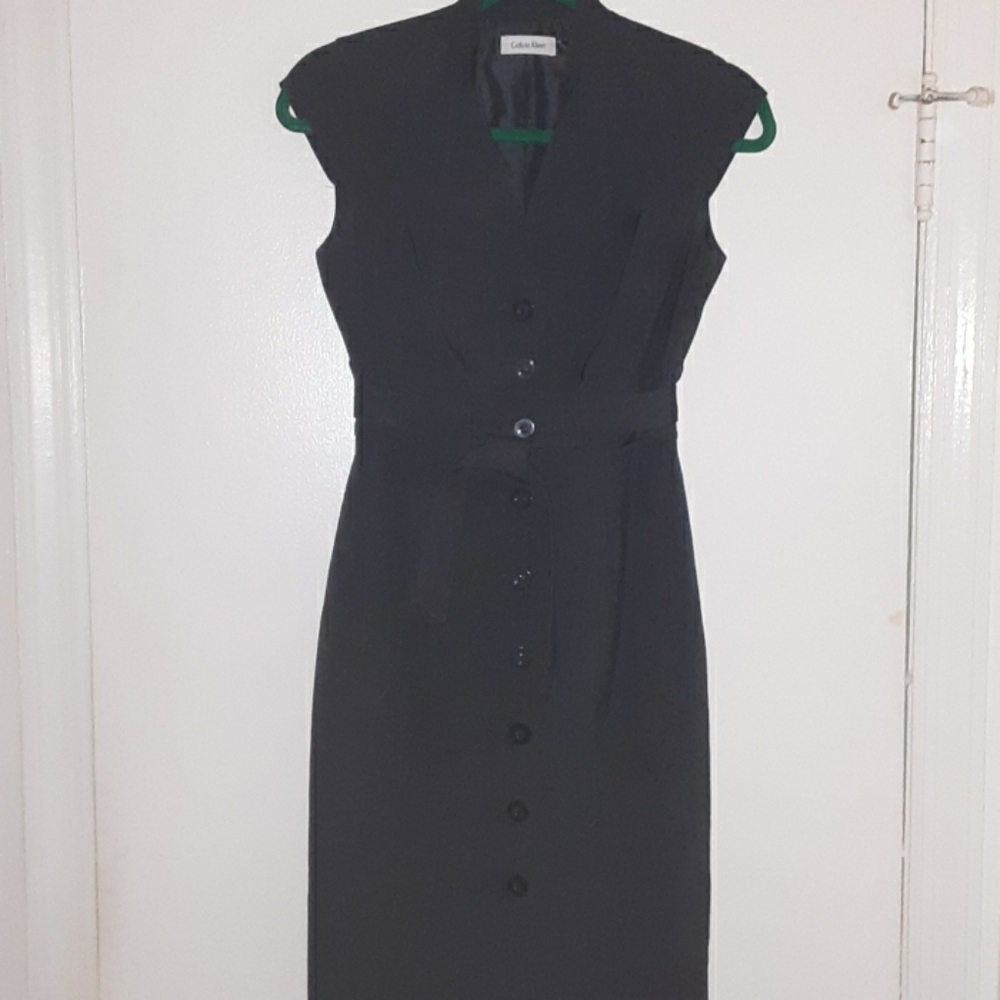 **SALE**Calvin Klein Dress Button down w/tie belt